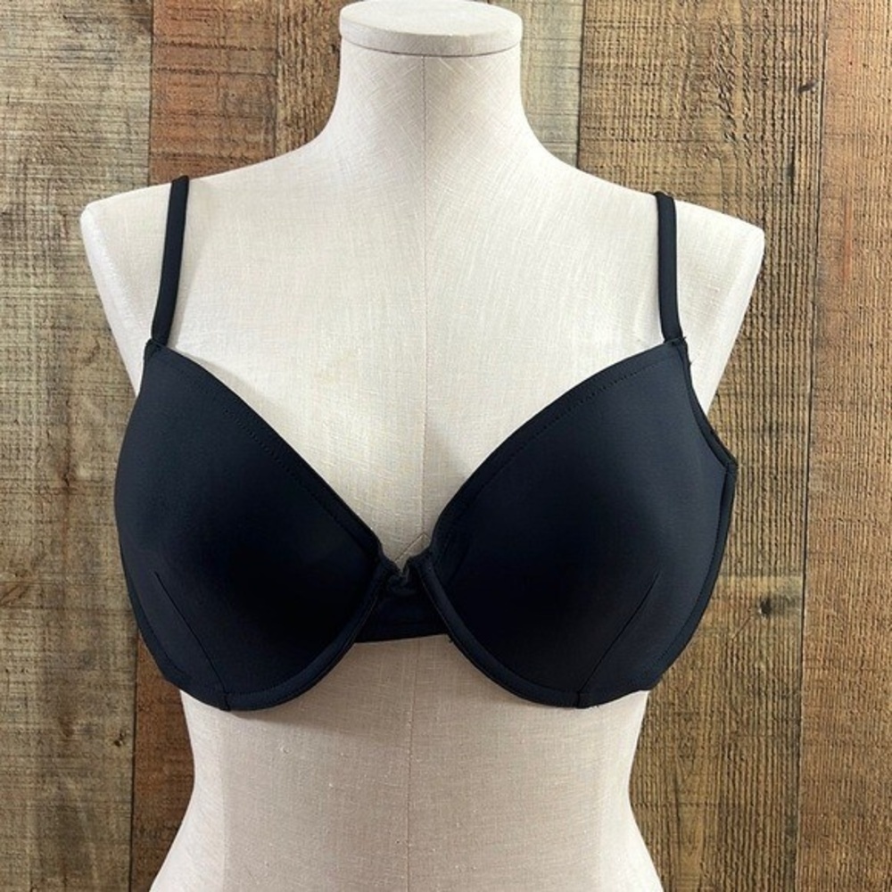 J. Crew Dark Gray Push Up T Shirt Bra Womens 38D Underwire‎ Padded